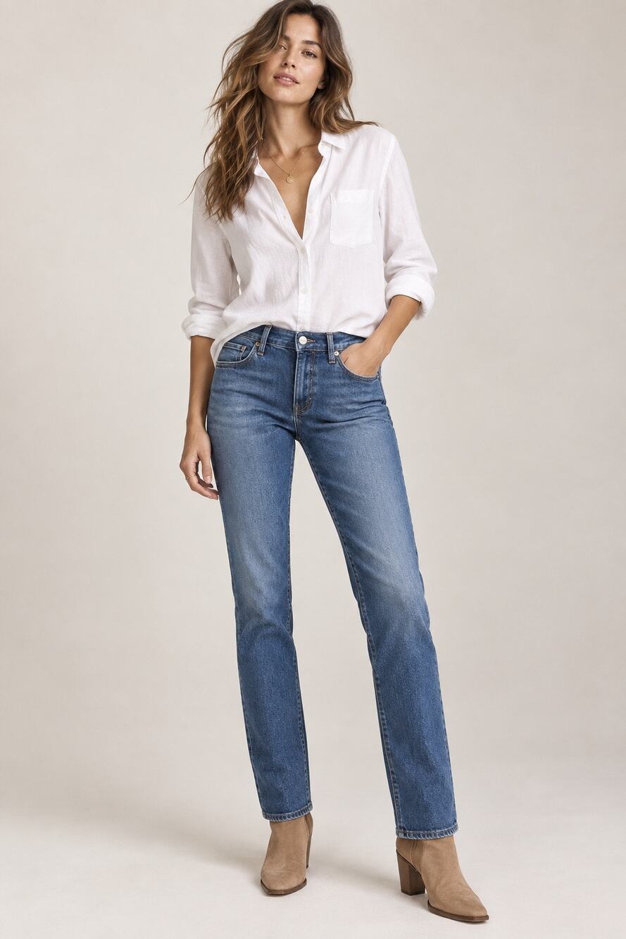 AG Adriano Goldschmied The Harper Essential Straight Blue Jeans – Size 27